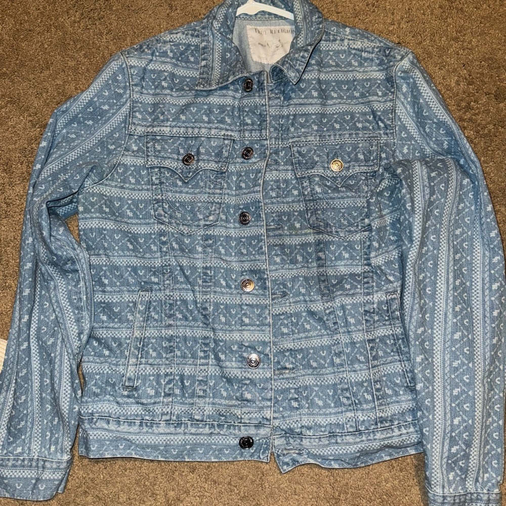True Religion Jean jacket XL